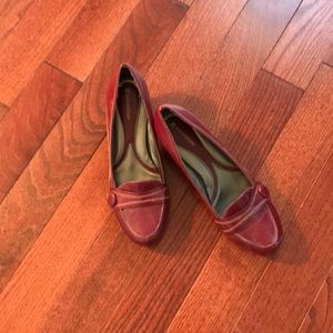 Naturalizer red shoes 10 worn 5 times